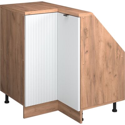 Armario Para Techo Inclinado Armario De Esquina Rion, Ondulación Blanca, 75.6 X 81.6 Cm Con 1 Puerta, Vicco Armario Para Techo Inclinado Armario De Esquina Rion, Ondulación Blanca, 75.6 X 81.6 Cm Con 1 Puerta, Vicco