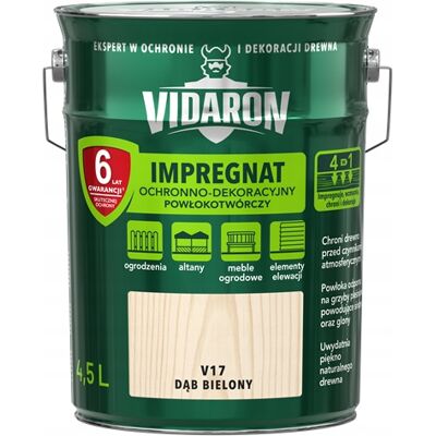 SHUMEE Vidaron V17 Impregnación De Madera Roble Blanqueado 4,5 L 1 Unidad. SHUMEE Vidaron V17 Impregnación De Madera Roble Blanqueado 4,5 L 1 Unidad.