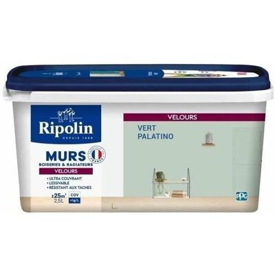 RIPOLIN - Peinture Couleur Velours - Vert Palatino - Paint RIPOLIN - Peinture Couleur Velours - Vert Palatino - Paint