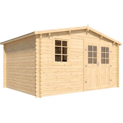 Cerland - Estilo bosque - Cobertizo de jardín 14m² Madera de pino - Techo resistente a la intemperie Cerland - Estilo bosque - Cobertizo de jardín 14m² Madera de pino - Techo resistente a la intemperie