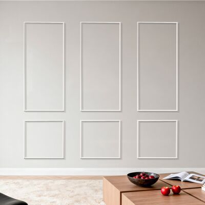 Vevor Molduras Decorativas Para Pared 3 Juegos, 61 X 137 Cm 61 X 61 Cm, Paneles De Revestimiento Precortados, Perfil Estrecho, Para Pared De Acento Decoración De Interiores Salón Dormitorio, Blanco Vevor Molduras Decorativas Para Pared 3 Juegos, 61 X 137 Cm 61 X 61 Cm, Paneles De Revestimiento Precortados, Perfil Estrecho, Para Pared De Acento Decoración De Interiores Salón Dormitorio, Blanco
