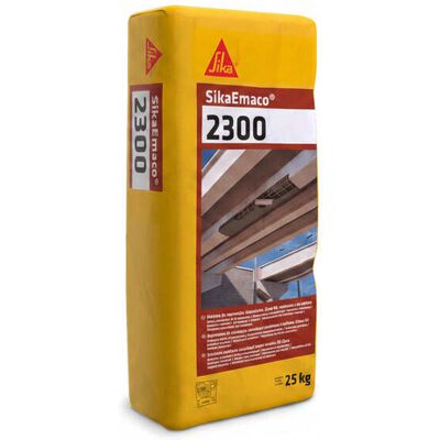 Sikaemaco®-2300 - Mortero De Reparación Estructural Tixotrópico R3 - 25 Kg Palet De 42 Sacos Gris Sikaemaco®-2300 - Mortero De Reparación Estructural Tixotrópico R3 - 25 Kg Palet De 42 Sacos Gris