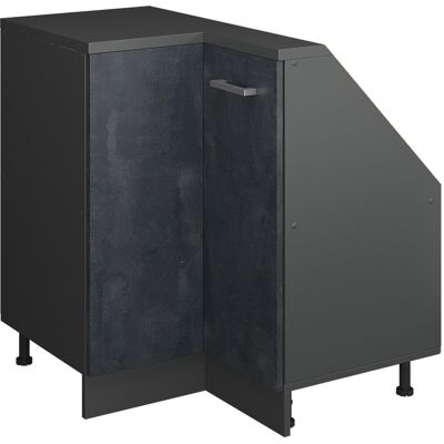 Armario Para Techo Inclinado Armario De Esquina Rion, Hormigón Negro/antracita, 75.6 X 81.6 Cm Con 1 Puerta, Vicco Armario Para Techo Inclinado Armario De Esquina Rion, Hormigón Negro/antracita, 75.6 X 81.6 Cm Con 1 Puerta, Vicco
