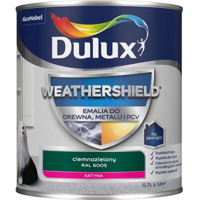 SHUMEE Pintura Dulux Weathershield Para Madera, Metal Y Pvc Verde Oscuro Ral60 1 Unidad. SHUMEE Pintura Dulux Weathershield Para Madera, Metal Y Pvc Verde Oscuro Ral60 1 Unidad.