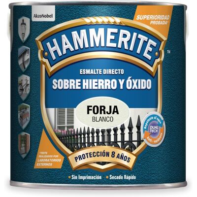 XYLADECOR Hammerite Esmalte Sobre Hierro Y Óxido Forja Blanco 2,5 Lt XYLADECOR Hammerite Esmalte Sobre Hierro Y Óxido Forja Blanco 2,5 Lt