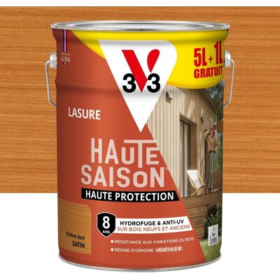 V33 Tinte Para Madera De Roble Dorado Satinado De Alta Temporada, 8 Años, 5l + 20% Gratis V33 V33 Tinte Para Madera De Roble Dorado Satinado De Alta Temporada, 8 Años, 5l + 20% Gratis V33