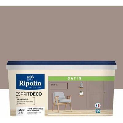 Ripolin Pintura De Pared Satinada Topo 2,5 Litros Ripolin Pintura De Pared Satinada Topo 2,5 Litros