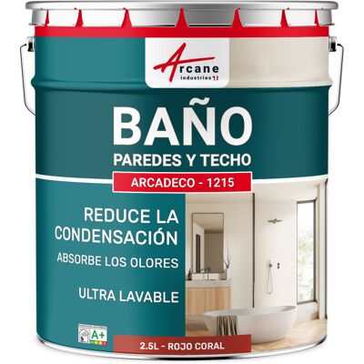 ARCANE INDUSTRIES Pintura Impermeable Baño: Para Paredes Y Techos De Baño - Arcadeco - 1215 ARCANE INDUSTRIES Pintura Impermeable Baño: Para Paredes Y Techos De Baño - Arcadeco - 1215