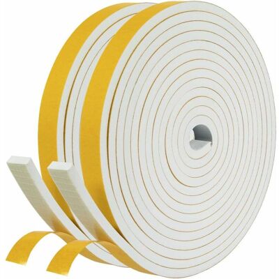 OEM Sello Adhesivo Para Puertas Y Ventanas, Sello De Espuma De Caucho Aislante, 2 Rollos De 12 Mm X 6 Mm X 4 M (8 M En Total), Sello De Aislamiento Térmico Y Acústico, Protección Antichoque Para Paredes Y OEM Sello Adhesivo Para Puertas Y Ventanas, Sello De Espuma De Caucho Aislante, 2 Rollos De 12 Mm X 6 Mm X 4 M (8 M En Total), Sello De Aislamiento Térmico Y Acústico, Protección Antichoque Para Paredes Y