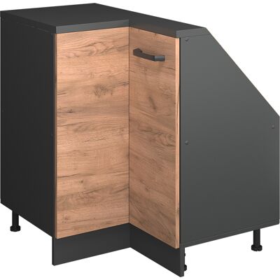Armario Para Techo Inclinado Armario De Esquina Rion, Oro Power Roble/antracita, 75.6 X 81.6 Cm Con 1 Puerta, Vicco Armario Para Techo Inclinado Armario De Esquina Rion, Oro Power Roble/antracita, 75.6 X 81.6 Cm Con 1 Puerta, Vicco