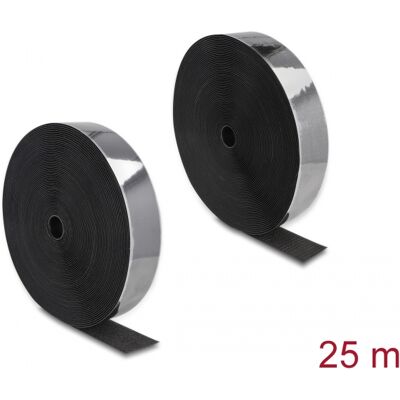 Delock Cinta De Gancho Y Bucle De Alta Resistencia Autoadhesiva La 25 M X An 50 Mm Negra Delock Cinta De Gancho Y Bucle De Alta Resistencia Autoadhesiva La 25 M X An 50 Mm Negra