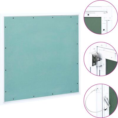 vidaXL Tapa de inspección - 700x700 mm, Marco de aluminio, Inserto de yeso - Panel de acceso vidaXL Tapa de inspección - 700x700 mm, Marco de aluminio, Inserto de yeso - Panel de acceso