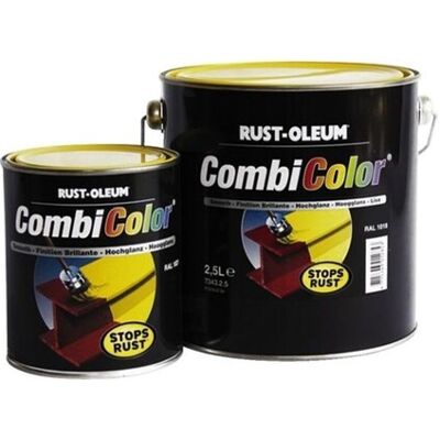 RUST-OLEUM Pintura Combicolor Brillante Verde Ral 6005 Bote De 2.5 Litros RUST-OLEUM Pintura Combicolor Brillante Verde Ral 6005 Bote De 2.5 Litros