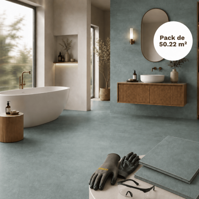 MCCOVER Suelo Y Pared Spc Clic 50,22 M² Efecto Hormigón Pulido - 305 X 610 Mm, Capa De Uso 0,5 Mm - Color Hormigón Pulido MCCOVER Suelo Y Pared Spc Clic 50,22 M² Efecto Hormigón Pulido - 305 X 610 Mm, Capa De Uso 0,5 Mm - Color Hormigón Pulido