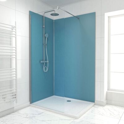 AURLANE Pack Paneles Pared Azul En Aluminio Con Perfil En Esquina 90x120cm AURLANE Pack Paneles Pared Azul En Aluminio Con Perfil En Esquina 90x120cm