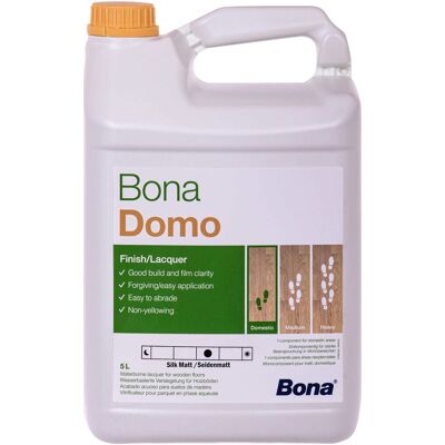 BONA Barniz Al Agua 5 Litros, Semimate 1k, Para Madera, Interiores BONA Barniz Al Agua 5 Litros, Semimate 1k, Para Madera, Interiores
