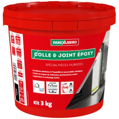 Parexlanko Pegamento Epoxi Para Juntas - Negro - 3 Kg - 03400 Parexlanko Pegamento Epoxi Para Juntas - Negro - 3 Kg - 03400