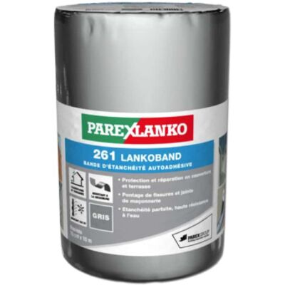 PAREXLANKO Cinta Autoadhesiva Para Tejados 261 Lankoband Gris - 15cmx10m PAREXLANKO Cinta Autoadhesiva Para Tejados 261 Lankoband Gris - 15cmx10m
