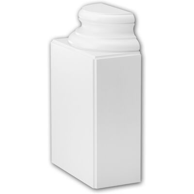 Base de media columna blanca Profhome - Espuma de poliuretano ligera y resistente Base de media columna blanca Profhome - Espuma de poliuretano ligera y resistente