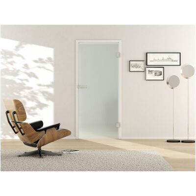 Puerta De Cristal Satinado H1972 Mmxb709mm Izquierda Totalmente Opaca Estudio / Oficina Promat Puerta De Cristal Satinado H1972 Mmxb709mm Izquierda Totalmente Opaca Estudio / Oficina Promat