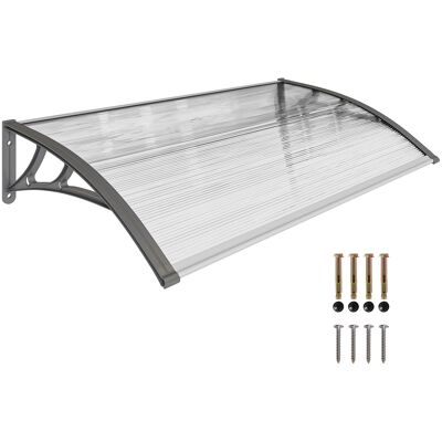 JHY DESIGN Toldo Moderno Fabricado En Policarbonato, Aluminio Y Pp Para Balcones, Ventanas Y Puertas, 110 X 60 X 18 Cm. JHY DESIGN Toldo Moderno Fabricado En Policarbonato, Aluminio Y Pp Para Balcones, Ventanas Y Puertas, 110 X 60 X 18 Cm.