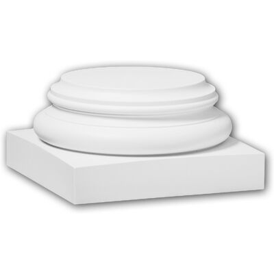 Profhome 113700 Base de columna completa blanca - Estilo clásico Profhome 113700 Base de columna completa blanca - Estilo clásico