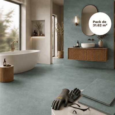 MCCOVER Suelo Y Pared Spc Clic 31,62 M² Efecto Hormigón Pulido - 305 X 610 Mm, Capa De Uso 0,5 Mm MCCOVER Suelo Y Pared Spc Clic 31,62 M² Efecto Hormigón Pulido - 305 X 610 Mm, Capa De Uso 0,5 Mm