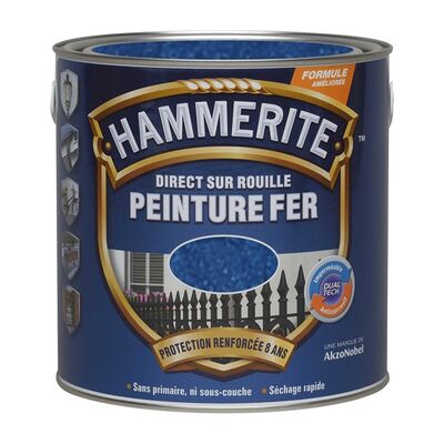 Pintura para metal Hammerite blanca resistente a la herrumbre - 2,5L Pintura para metal Hammerite blanca resistente a la herrumbre - 2,5L