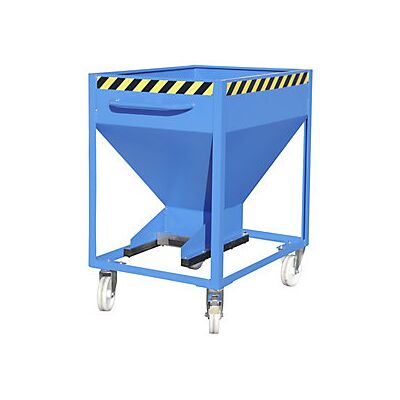 Bauer Silo Forma De Embudo Rodante Capacidad 0,375 M³ Azul Bauer Silo Forma De Embudo Rodante Capacidad 0,375 M³ Azul