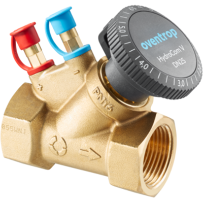 Válvula HydroCom de Oventrop - Latón, para calefacción y refrigeración Válvula HydroCom de Oventrop - Latón, para calefacción y refrigeración