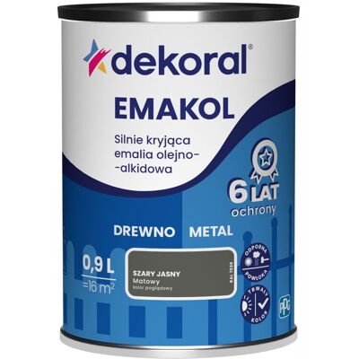 SHUMEE Dekoral Emakol Gris Claro Mate 0.9l 1 Unidad. SHUMEE Dekoral Emakol Gris Claro Mate 0.9l 1 Unidad.