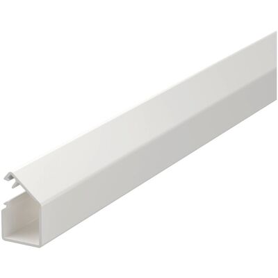 OBO Bettermann Minikanal WDKMD12RW - minikanal, blanco, 12.5mm alto, 12.5mm ancho, 2m largo OBO Bettermann Minikanal WDKMD12RW - minikanal, blanco, 12.5mm alto, 12.5mm ancho, 2m largo