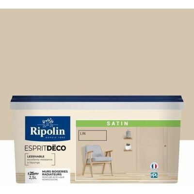 Ripolin Esprit Deco Pintura Lino Satinado 2,5 Litros Ripolin Esprit Deco Pintura Lino Satinado 2,5 Litros