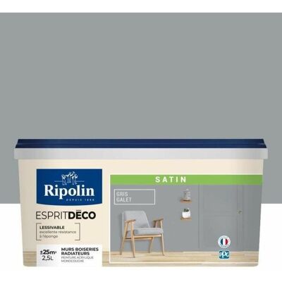 Ripolin Galet Satinado Pintura Interior Para Paredes 2,5 L Ripolin Galet Satinado Pintura Interior Para Paredes 2,5 L
