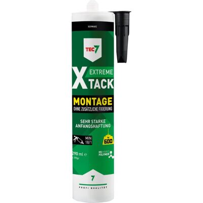 Pegamento de construcción TEC7 XTACK EXTREME - Negro Pegamento de construcción TEC7 XTACK EXTREME - Negro