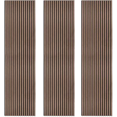MONSTER SHOP Paneles Acústicos De Pared X3 Color Nogal Oscuro 240x60cm Diseño Absorbe Sonido E Ignífugo Mdf Acabado En Chapa De Madera Respaldo De Fieltro 9mm Fácil Instalación-kit De Instalación Incluido MONSTER SHOP Paneles Acústicos De Pared X3 Color Nogal Oscuro 240x60cm Diseño Absorbe Sonido E Ignífugo Mdf Acabado En Chapa De Madera Respaldo De Fieltro 9mm Fácil Instalación-kit De Instalación Incluido