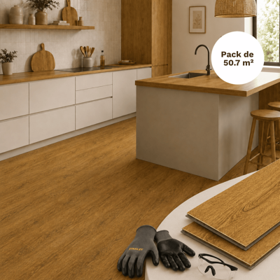 MCCOVER Suelo Vinílico Spc Clic Sequoia 50,7 M² - Capa 0,5 Mm - Con Subcapa Integrada MCCOVER Suelo Vinílico Spc Clic Sequoia 50,7 M² - Capa 0,5 Mm - Con Subcapa Integrada