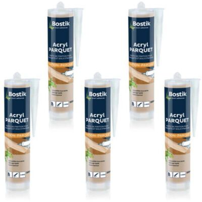 Sellador Acrílico Bostik - Haya Clara 310ml x5 Sellador Acrílico Bostik - Haya Clara 310ml x5