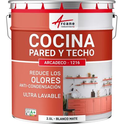 ARCANE INDUSTRIES Pintura Lavable Para Cocina: Para Paredes Y Techos De Cocina - Arcadeco - 1216 ARCANE INDUSTRIES Pintura Lavable Para Cocina: Para Paredes Y Techos De Cocina - Arcadeco - 1216