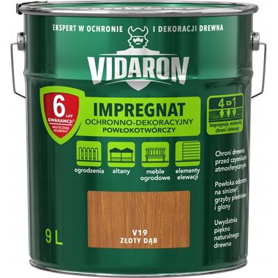 SHUMEE Vidaron V19 Roble Dorado Impregnación Formadora De Película 9 L 1 Unidad. SHUMEE Vidaron V19 Roble Dorado Impregnación Formadora De Película 9 L 1 Unidad.