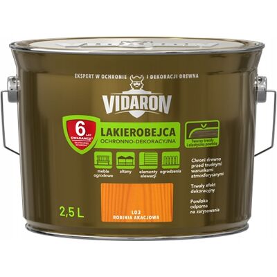 SHUMEE Barniz Protector Vidaron 2.5l Color Acacia Negra Robinia 1 Unidad. SHUMEE Barniz Protector Vidaron 2.5l Color Acacia Negra Robinia 1 Unidad.