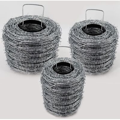 Aquagart - 1.000 M De Alambre De Púas Galvanizado, 1,6 / 1,7 Mm Para Vallas De Protección Aquagart - 1.000 M De Alambre De Púas Galvanizado, 1,6 / 1,7 Mm Para Vallas De Protección