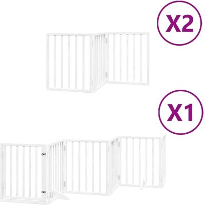HELLOSHOP26 Puerta De Seguridad Para Mascotas Puerta Plegable 12 Paneles Madera De Álamo Blanco 020023166 HELLOSHOP26 Puerta De Seguridad Para Mascotas Puerta Plegable 12 Paneles Madera De Álamo Blanco 020023166