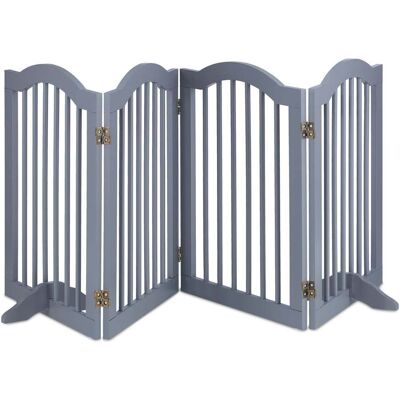 HELLOSHOP26 Barrera De Seguridad Plegable Para Animales 70 X 100 Cm Instalación Flexible De 4 Paneles De Pvc Gris 130011288 HELLOSHOP26 Barrera De Seguridad Plegable Para Animales 70 X 100 Cm Instalación Flexible De 4 Paneles De Pvc Gris 130011288