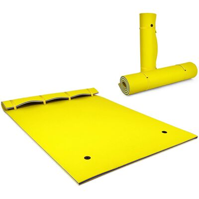HELLOSHOP26 Colchoneta Flotante 270 X 180 X 3,5 Cm Uso Acuático 300 Kg Confort Óptimo Espuma Xpe Amarilla 200019504 HELLOSHOP26 Colchoneta Flotante 270 X 180 X 3,5 Cm Uso Acuático 300 Kg Confort Óptimo Espuma Xpe Amarilla 200019504