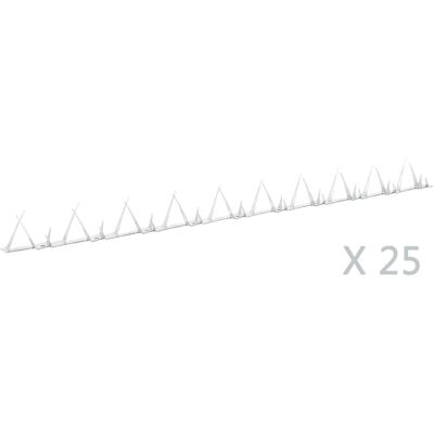 vidaXL 25 Picos de pared de acero - Seguridad Antideslizante - 1m Cerca vidaXL 25 Picos de pared de acero - Seguridad Antideslizante - 1m Cerca