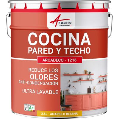 ARCANE INDUSTRIES Pintura Lavable Para Cocina: Para Paredes Y Techos De Cocina - Arcadeco - 1216 ARCANE INDUSTRIES Pintura Lavable Para Cocina: Para Paredes Y Techos De Cocina - Arcadeco - 1216