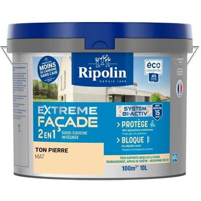Ripolin Protección Extrema Fachada Tono Piedra 10 L Mate Ripolin Protección Extrema Fachada Tono Piedra 10 L Mate