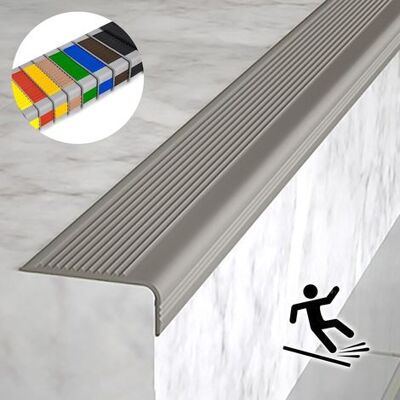 OEM Perfil Antideslizante Para Escaleras De Interior/exterior (5 M), Protector De Bordes Y Esquinas Para Escaleras, Perfil De Peldaño De Goma Autoadhesivo Ignífugo, Impermeable. OEM Perfil Antideslizante Para Escaleras De Interior/exterior (5 M), Protector De Bordes Y Esquinas Para Escaleras, Perfil De Peldaño De Goma Autoadhesivo Ignífugo, Impermeable.