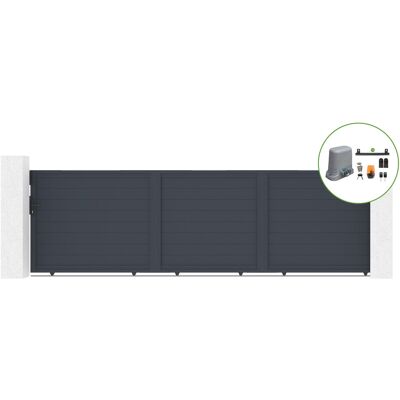 Casanoov - Puerta Corredera 5m Eiger H.140cm Aluminio + Motorización Tanker C600 Casanoov - Puerta Corredera 5m Eiger H.140cm Aluminio + Motorización Tanker C600